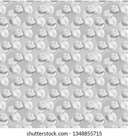 Marshmellow white homemade zephyr zefir seamless pattern