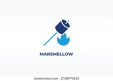 Ilustración de símbolo aislado de Vector, icono o logotipo de MARSMELLOW