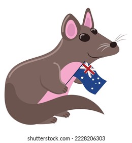 marsupial mouse australian day icon isolated