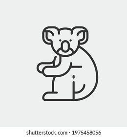 Marsupial vector icon illustration sign