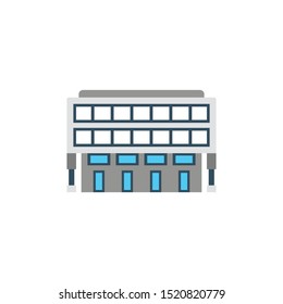 mart glyph flat vector icon
