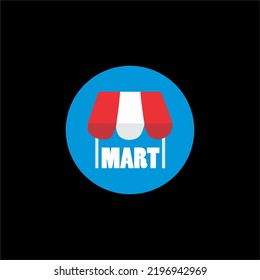 mart, store or shop vector logo design, suitable use as symbol, icon or element design 