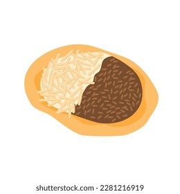 martabak cheese and chocolate illustration