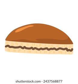 martabak manis or Terang Bulan Indonesian Food Illustration