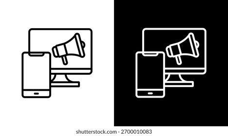 Martech White Icon Set Design