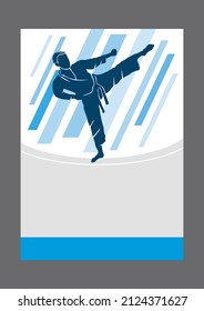 Martial Art Background Graphic For Use As Poster And Flyer.