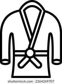 Martial Art Line Vector Icon Design