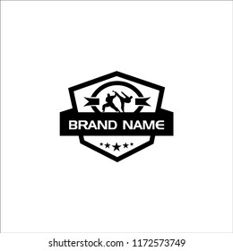 Martial Art Logo Template Vector