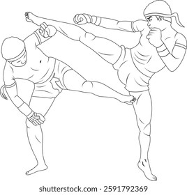 Martial Art Steps Illustration Art Work