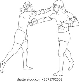 Martial Art Steps Illustration Art Work