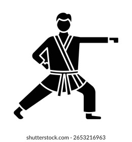 Martial art Vector Icon which can easily modify or edit

