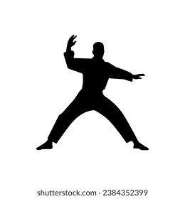 Martial Arts Icon on White Background - Simple Vector Illustration