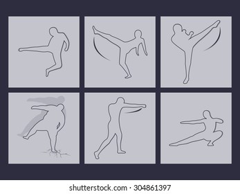 Martial arts icons