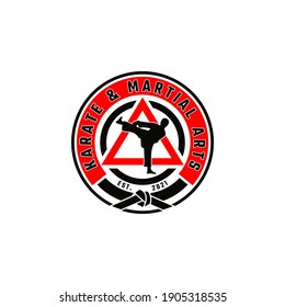 Martial Arts Karate Logo Template Vector