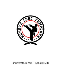 Martial Arts Karate Logo Template Vector