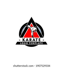 Martial Arts Karate Logo Template Vector