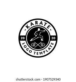 Martial Arts Karate Logo Template Vector