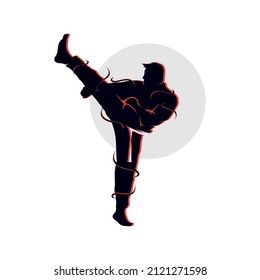 Martial Arts Karate Logo Template Vector