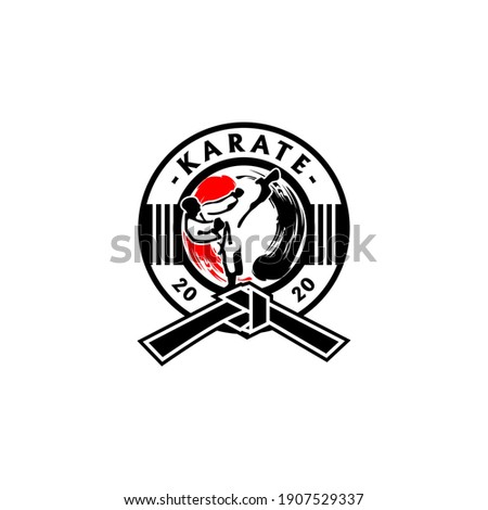 Martial Arts Karate Logo Template Vector