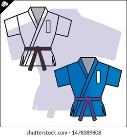 Martial Arts. Kimono for training.