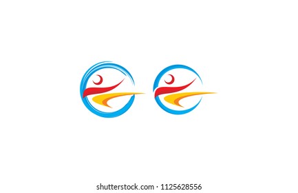 martial arts logo icon vector