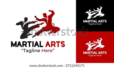 Martial Arts Logo Modern Combat Training Emblem
