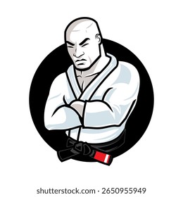 martial arts master illustration vector