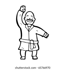 martial arts monk cartoon