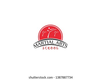 Martial arts school logo concept