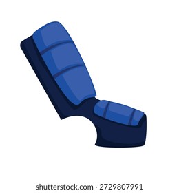 Artes marciais shin guarda ícone vetorial ilustração, artes marciais perna proteção almofadas imagem vetor, esporte de combate chutando sparring trem de treinamento. Equipamento de artes marciais para kickboxing, muaythai, taekwond