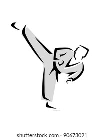 Martial arts symbol (vector)