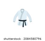 Martial Arts Uniform vector isolated icon. Karate kimono emoji illustration. Martial Arts Uniform vector isolated emoticon