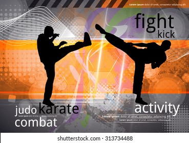 Martial arts, vector