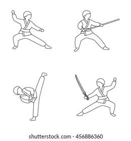 Martial Arts Vector Icons