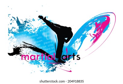 Martial arts, vector illustartion