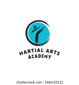 Martial arts vector logo. Martial arts emblem. Fist logo