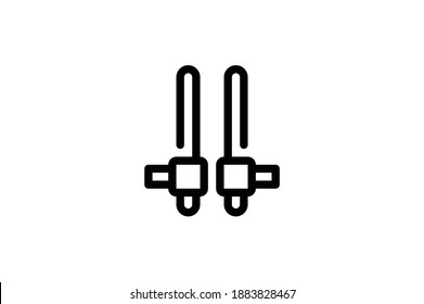 Martial Outline Icon - Batton
