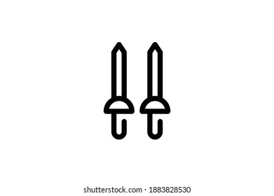 Martial Outline Icon - Sword