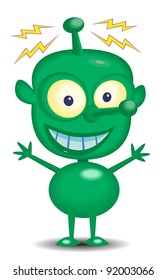 Martian Cartoon Character