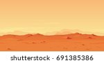 Martian Landscape Background