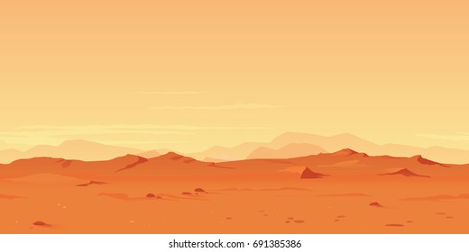 Martian Landscape Background