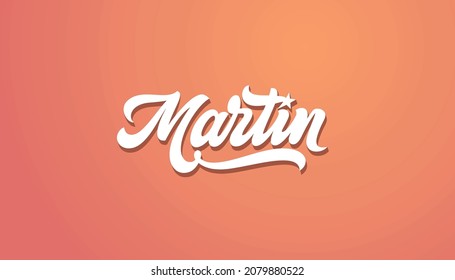Martin logo. Suitable for any company with that name. lettering design