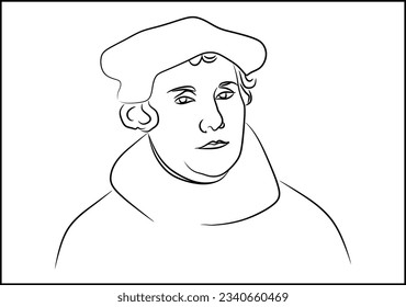Martin Luther German priest, theologian, author, hymnwriter, professor, and Augustinian friar svg