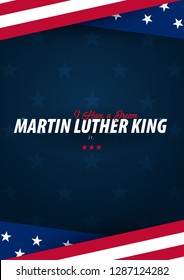 Martin Luther King day background. I have a dream. Vector illustration