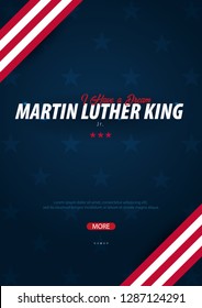 Martin Luther King day background. I have a dream. Vector illustration