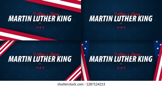 Martin Luther King day backgrounds. I have a dream. Vector illustration