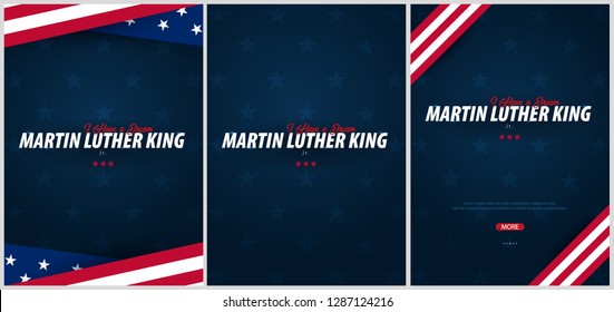 Martin Luther King day backgrounds. I have a dream. Vector illustration