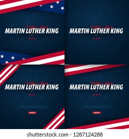 Martin Luther King day backgrounds. I have a dream. Vector illustration