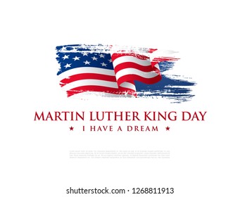 martin luther king day banner layout design, vector illustration