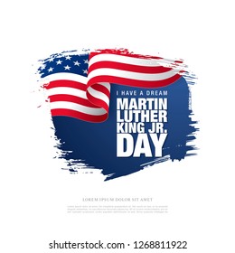 martin luther king day banner layout design, vector illustration